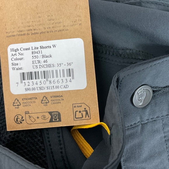 Fjallraven Women's High Coast Lite Shorts NWT - Picture 9 of 11